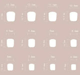 Yeknu  24pcs French White Border Heart-shaped Print Press on Nails Simple Short Nails Full Cover Wearable False Nails