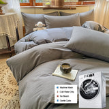 Yeknu  100% Cotton Bedding Set Duvet Cover Set 1 Duvet Cover & 2 Pillow Case Comfort Breathable Twin Full Single Double King 240x220