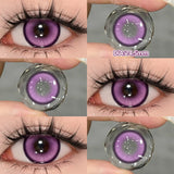 Yeknu  2PCS Halloween Myopia Contact Lenses Cosplay Colored Contact Lenses Prescription Lens Natural Pupils Eye Color Lenses