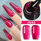 Yeknu  Jelly Transparent Gel Nail Polish Nude Pink  Color UV Soak Off Gel Varnish Jade Nail Art Gel 10ml Design Manicure
