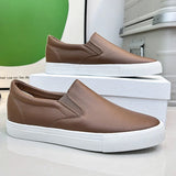 Yeknu  New Autumn White Shoes Fashion Non Slip Board Shoes Outdoor Skateboarding Loafers Comfortable Shoe Flat Male Sneakers Zapatos
