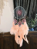Yeknu  Handmade Dream Catcher Feather Ornament Birthday Gift for Women Forest System Girl's Heart Bedroom Hanging Decoration Creativ...
