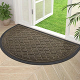 Yeknu  Olanly Half Moon Door Mats Indoor Non-slip Super Soft Rubber Mats For Doorway Dirt Trapper Absorbent Machine Washable Doormats