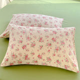 Yeknu  New Flower Washable Single Pillowcase Double Yarn Printed Dormitory Single Pillowcase, No Sheet And Quilt Cover
