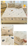 Yeknu Elastic Fitted Sheet Floral Style Bedsheet Soft Bed Cover Home Bed Linen Sheets drap de lit (Pillowcase Need Order)