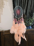 Yeknu  Handmade Dream Catcher Feather Ornament Birthday Gift for Women Forest System Girl's Heart Bedroom Hanging Decoration Creativ...