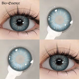 Yeknu  1 Pair Colored Contact Lenses with  Prescription Myopia Lenses Degree Natural Lenses Brown Lenses Yearly