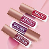 Yeknu Shimmer Diamond Lip Gloss Set Glitter Waterproof Non Sticky Cup Liquid Lipstick Lasting Moisturizing Velvet Lipgloss Lips Makeup