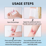 Yeknu  Fresh and Elegant Temporary Tattoo Sticker, Long-lasting and Waterproof, Leaf, Realistic Fake Tattoos for Women, For Arm, Finger
