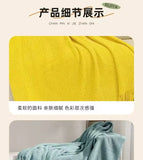 Yeknu 2025 new room tassel towel blanket sofa towel bedside blanket bedside flag hotel blanket