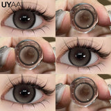 Yeknu  Colored Contact Beauty Blue Contacts Big Eyes Black Lens Makeup Green Lens Natural Brown Eye Lenses Cosmetics Red lens