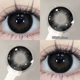 Yeknu  1 Pair(2pcs) Brown Beauty Colored Contact Lenses for Eyes Purple Halloween Lens Big Eye Lens Natural Look Gray Blue Lens