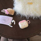 Yeknu  Korean Pink Flower Suitable For Airpods S4 Headphone Cover Airpods Pro2 Protective Cover 3rd Generation