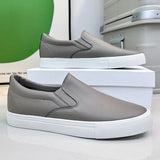 Yeknu  New Autumn White Shoes Fashion Non Slip Board Shoes Outdoor Skateboarding Loafers Comfortable Shoe Flat Male Sneakers Zapatos