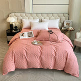 Yeknu  Japanese 100% Cotton Brushed Single Duvet Cover Striped Plaid Quilt Cover for Dorm Home Skin-Friendly Bedding for All Seasons