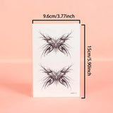 Yeknu  5pcs Butterfly Line Art Waterproof Temporary Tattoo for Shoulder and Arm, Lasting 1-2 Weeks,  Semi-Permanent Fake Tattoo
