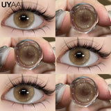 Yeknu  NEW Color Contact Beauty Blue Colorcon Natual Black Lens Big Eyes Cosmetic Red Lenses Colorcon Beauty Brown Soft Pupils