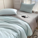 Yeknu  Nordic Bed Linen 100% Cotton Bedding Set with Sheet Duvet Cover Pillowcase Single Couple Bedsheet King Queen Double Twin Size