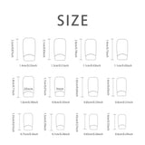 Yeknu  24 pieces of short square French Fresh butterfly fingernail with 1 file and 1 piece of jelly glue