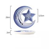 Yeknu  1PC Japanese Tableware Dumpling Plate with Vinegar Plate Creative Breakfast Ceramics Commercial Tableware Creative Household