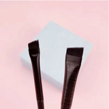 Yeknu  New 2 pieces eyebrow contour brush eyebrow eyeliner brush portable small angle eyebrow brush female makeup tool
