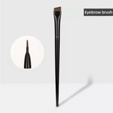 Yeknu  New 2 pieces eyebrow contour brush eyebrow eyeliner brush portable small angle eyebrow brush female makeup tool