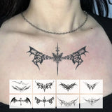 Yeknu  Sexy Dark Tattoo Herbal Temporary Tattoo Stickers, Long-lasting Waterproof for One to Two Weeks, For Women, For Arm, Leg, Chest