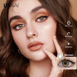 Yeknu  NEW Colored Contact Lenses Natual Pupils Gray Contacts Lenses Green Pupils Women Makeup Blue Pupils Cosmetic Black Lenses