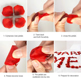 Yeknu  Red Artificial Silk Rose Petals For Romantic Nights Weddings Proposals Anniversary Valentine's Day Event Party Floral Decoration