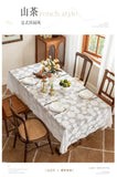 Yeknu 2025 new lace tablecloth modern simple hollow jacquard table cover atmosphere dessert table coffee table