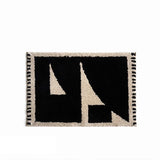Yeknu  Tufting Geometric Bathroom Mat Soft Tufted Carpet Rug Bathmat Floor Pad Bedroom Tidy Doormat Aesthetic Home Room Decor