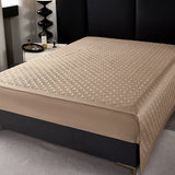 Yeknu Luxury 1000TC Egyptian Cotton Quilted Bedspread, Queen King Size, Bed Cover, Mattress Topper Coverlet, Bed Sheet, Pillowcases