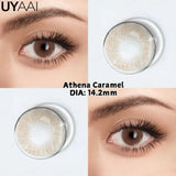 Yeknu  Colored Contact Beauty Blue Contacts Big Eyes Black Lens Makeup Green Lens Natural Brown Eye Lenses Cosmetics Red lens