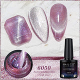 Yeknu  Transparent Cat Eye Gel Nail Polish 10ml UV Nail Art Semi Permanent Lakiery Hybrydowe Magnet SPAR Lacquer Gel Vernis Soak