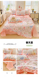 Yeknu 2025 new skin-friendly washed cotton summer quilt printing air conditioner quilt summer cool quilt machine wash single double