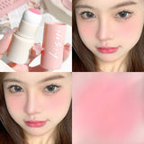 Yeknu  Cloud Soft Matte Blush Stick for a vibrant, brightening, natural bare makeup look, enhancing flawless skin tone