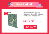 Yeknu  Blue Peacock Peel and Stick Wallpaper Boho Floral Self Adhesive Wall Paper Waterproof Leaf Contact Paper for Cabinet Shelf Liner