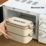 Yeknu  1500ml Portable Stainless Steel 316 Thermal Lunch Box With Insulation Bag Leak-Proof Bento Box Adult Student Food Container