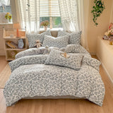 Yeknu  Ins Single Double Queen Size Duvet Cover Flat Sheet Pillowcase Girls Home Totel Bed Linens bedding sets and components