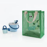 Yeknu  Travel Mesh Handbag Multifunctional Storage Bag with Handle Capacity Hollow Bags Breathable Clothes Toys Organizer Tote Bag
