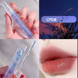Yeknu  Galaxy Mirror Lip Gloss Glitter Lipgloss Transparent Lip Oil Long Lasting Moisturizing Lipstick Lipgloss Lips Makeup Cosmetics