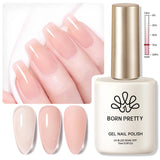 Yeknu  15ml Aurora Glitter Gel Nail Polish Iridescent Pearl Shimmer Effect Soak Off UV LED Manicure Varnishes