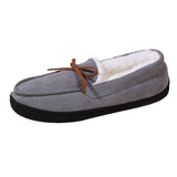 Yeknu  Slippers warm women's men couple bow round head all-inclusive home wear cotton shoes outside wear thickened women