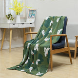 Yeknu Cartoon Bird Knitted Blanket Office Shawl Nap Blanket Simple Modern Air-conditioning Blanket Casual Sofa Towel Blanket