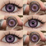 Yeknu  Colored Contact Beauty Blue Contacts Big Eyes Black Lens Makeup Green Lens Natural Brown Eye Lenses Cosmetics Red lens