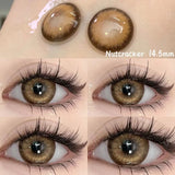 Yeknu  1 Pair Lenses Color Contact Lenses for Eyes Prescription Grey Korean Lenses Brown Natural Lenses