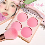 Yeknu  Smart color four-color blush, natural easy to smudge, matte coloring, nude makeup, natural brightening and repairing blush
