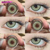 Yeknu  [Free Gift] Color Contact Lenses for Eyes Brown Fashion Lenses Blue Color Eye Lenses Discounts Purple Y2K Lenses Colorcon