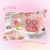 Yeknu  Korean Blush Pallete Expansive Color Brightening Face Contouring Shadow Blusher Long-lasting Tint Cheek Korean Makeup Cosmetics