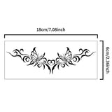 Yeknu  8pcs Succubus Waterproof Temporary Tattoo, Lasting 1-2 Weeks, for Abdomen and Waist, Realistic Semi-Permanent Fake Tattoo